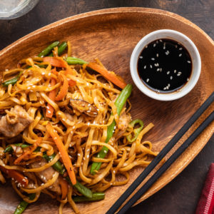 Nouille séchée en paquet